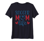 Womens Soccer Mom Life Soccer Mother T-Shirt - Streetwear Style for Adults