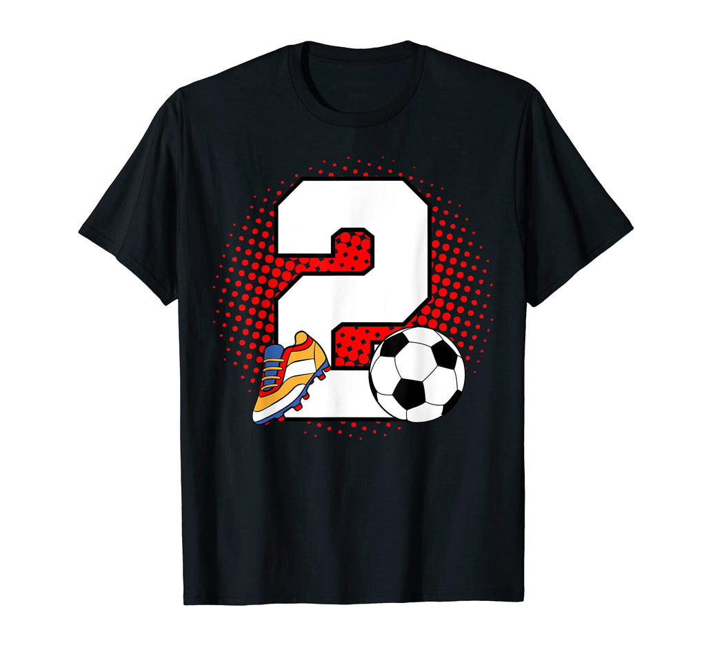 2 Soccer Birthday Player Bday T-Shirt - Fun Novelty Design for Adults