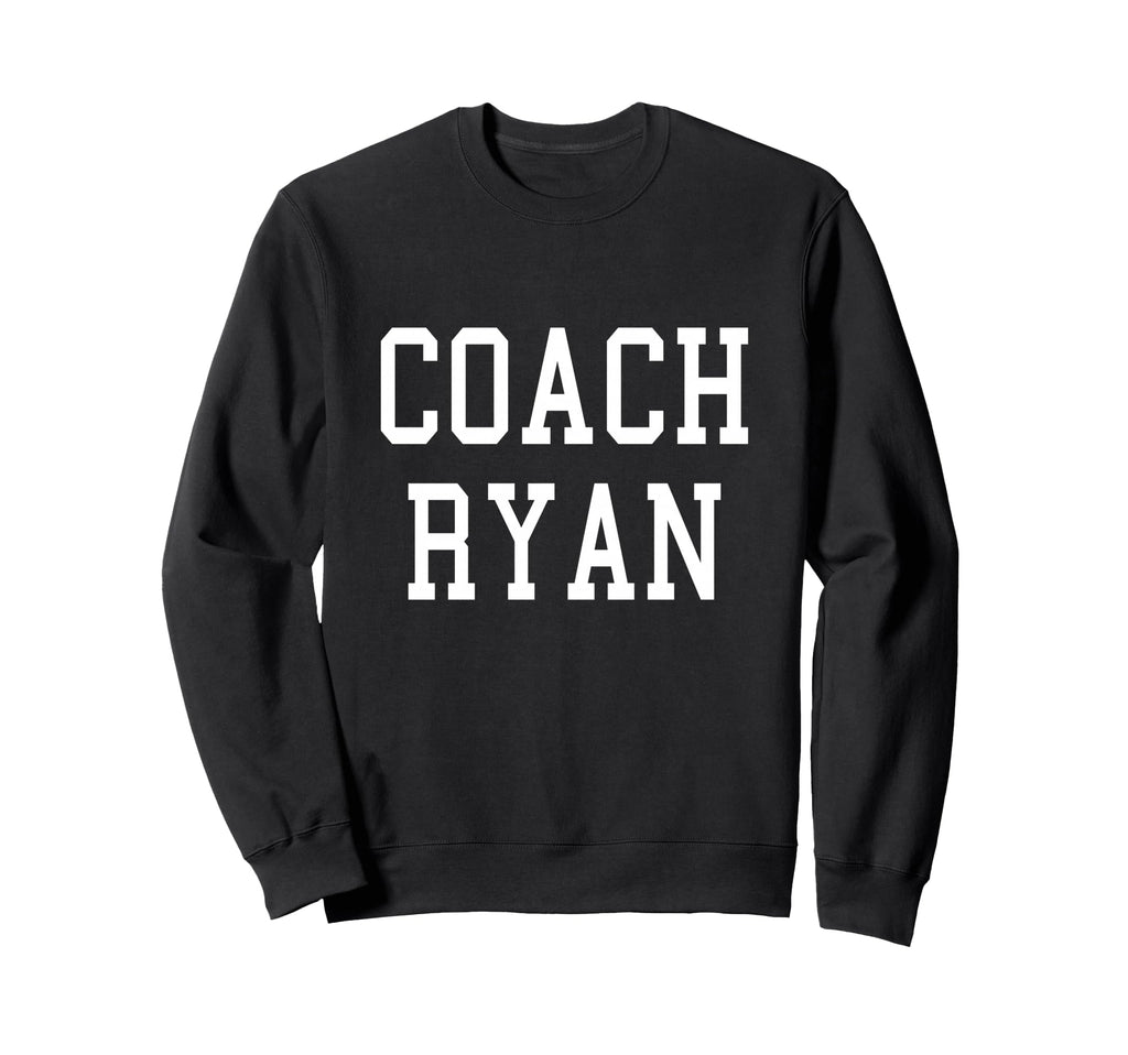 Coach Ryan Custom Football Soccer Sweatshirt - Minimalist Print for Adults
