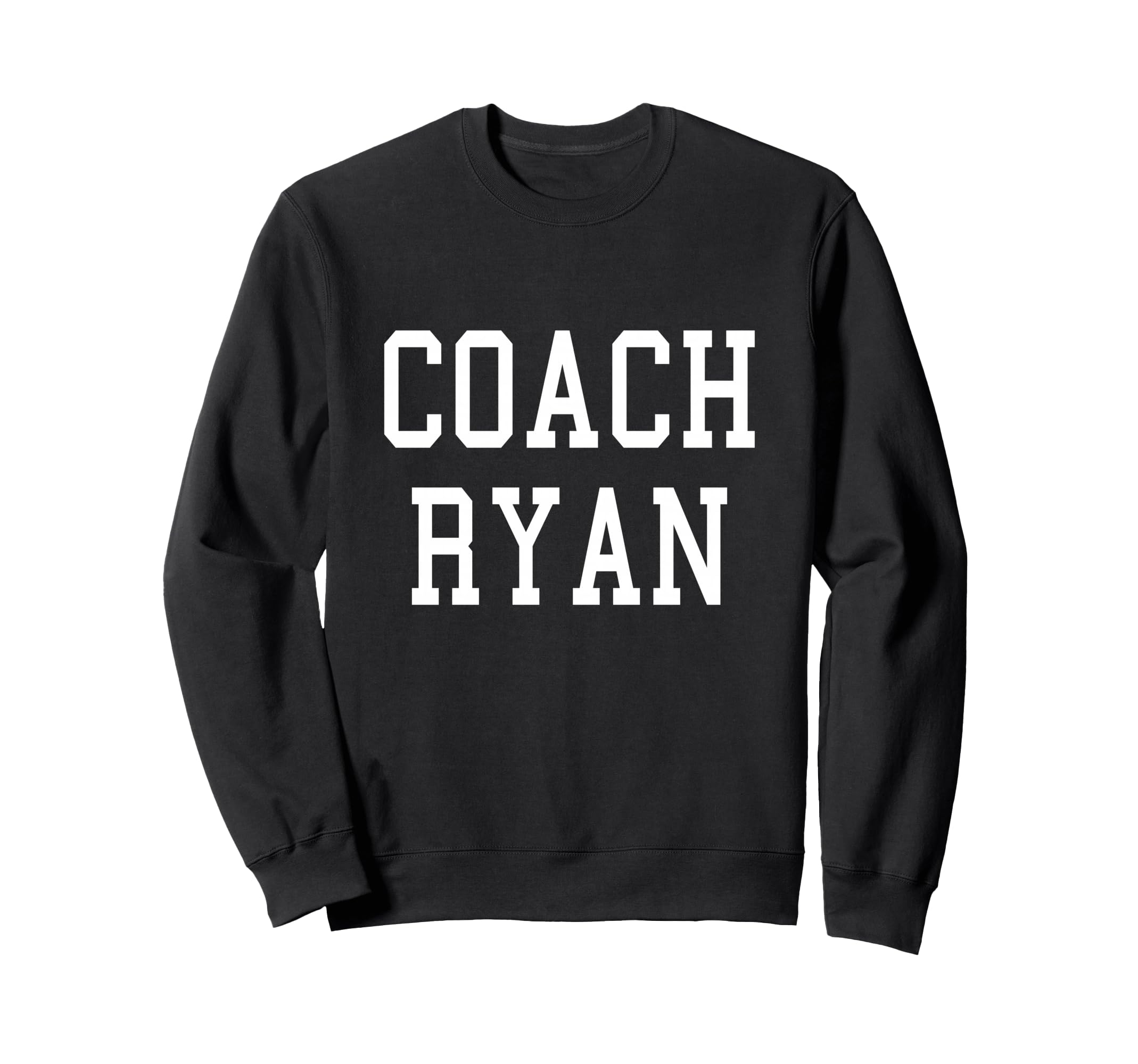 Coach Ryan Custom Football Soccer Sweatshirt - Minimalist Print for Adults