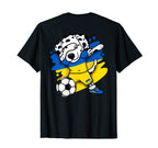 Dabbing Dalmatian Ukraine Soccer Fans T-Shirt - Unique Graphic Unisex