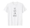 Eat Sleep Gym Repeat T-Shirt - Unique Graphic Men Women