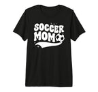 Soccer Mom Soccer Player Mother Groovy T-Shirt - Novelty Apparel Unisex