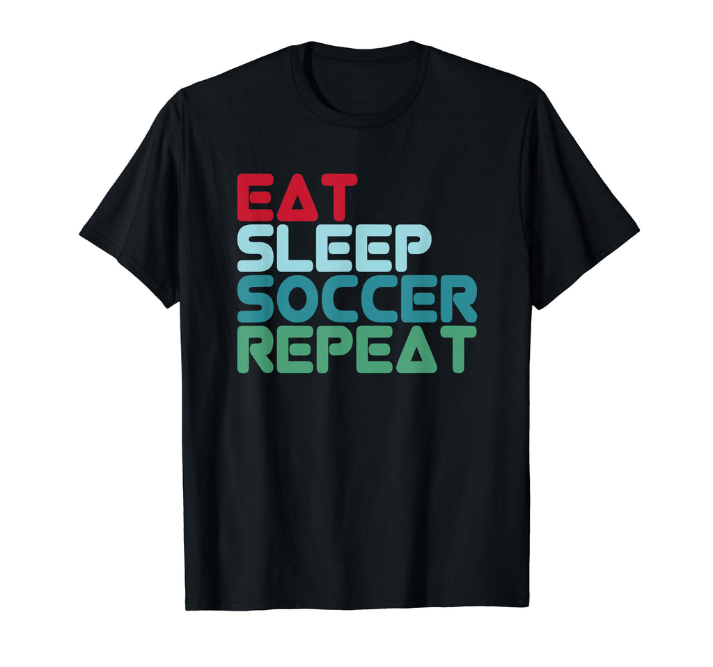 Football Football Player Eat Sleep T-Shirt - Graphic Print Men Women