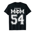 Number 54 Custom Proud Soccer Futbol T-Shirt - Minimalist Print Men Women
