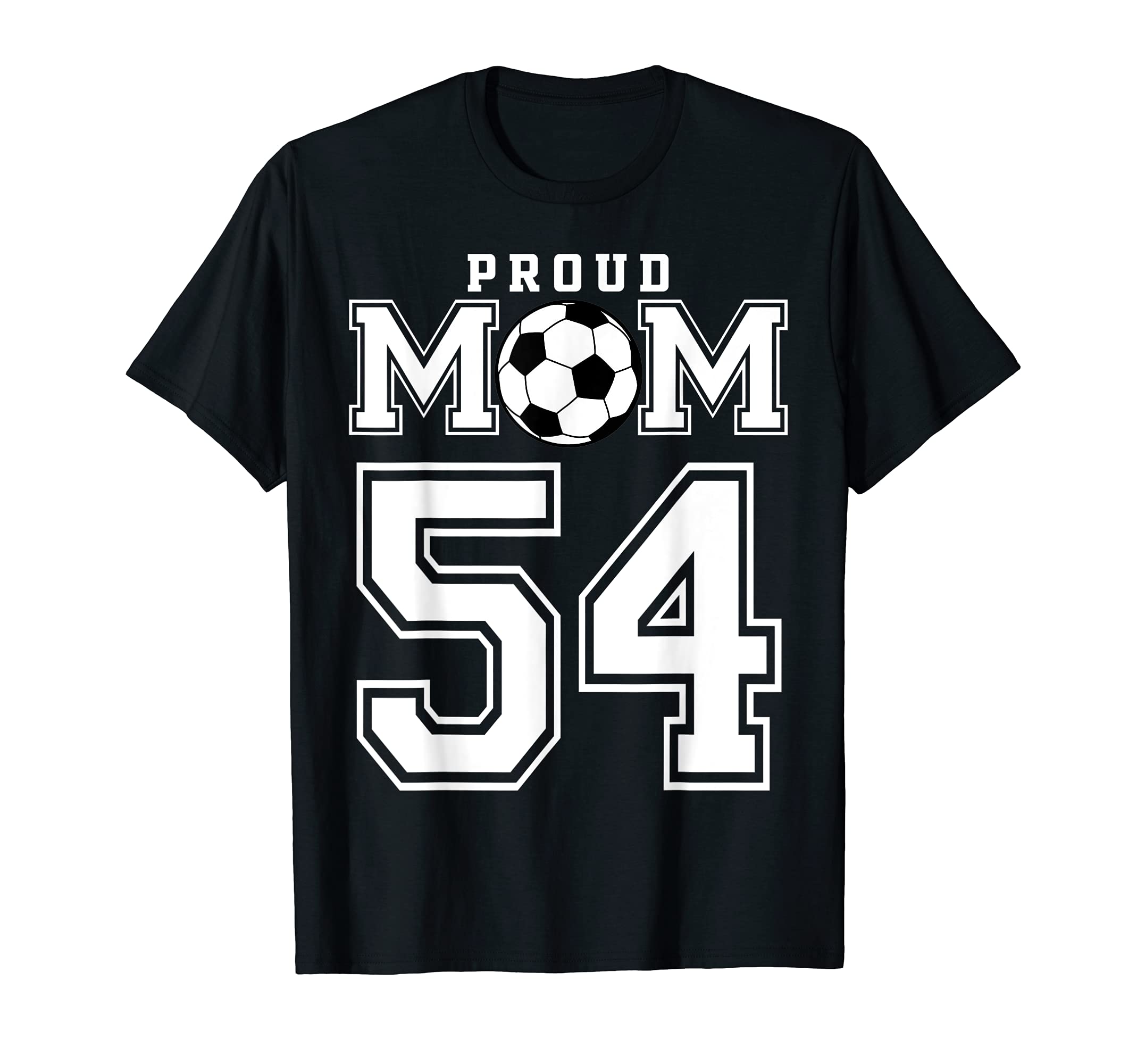 Number 54 Custom Proud Soccer Futbol T-Shirt - Minimalist Print Men Women
