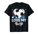 Soccer Love My Mom Sport T-Shirt - Minimalist Print Men Women