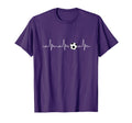 Soccer Ball Heartbeat Soccer Players T-Shirt - Streetwear Style for Adults