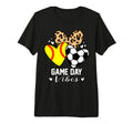 Game Day Vibes Funny Soccer Softball T-Shirt - Custom Art Print Men Women