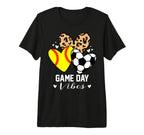 Game Day Vibes Funny Soccer Softball T-Shirt - Custom Art Print Men Women