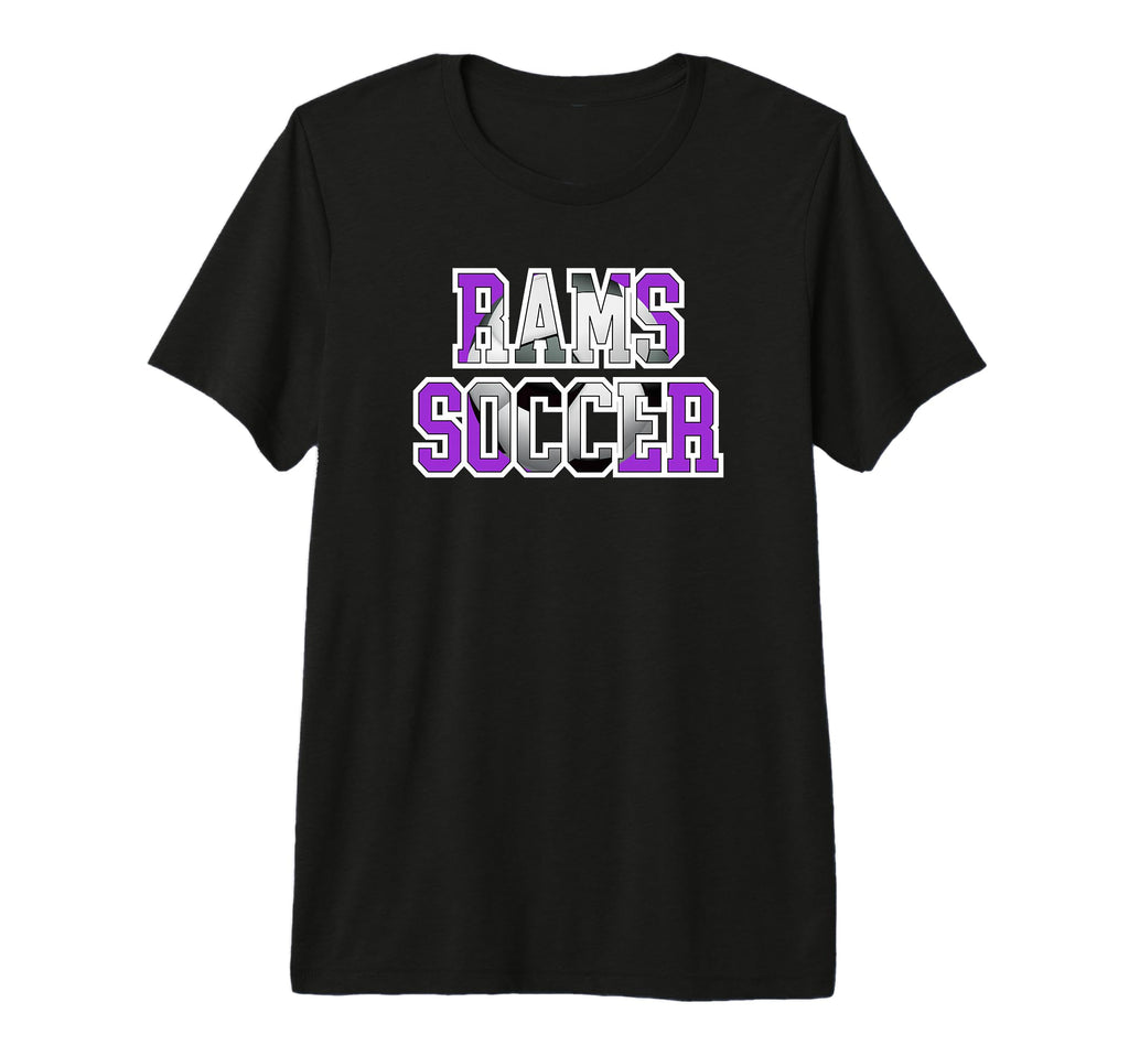 Rams Soccer Mom Game Day Mascot T-Shirt - Casual Everyday Wear Men Women