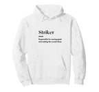Funny Striker Definition Futbol Hoodie - Custom Art Print for Adults