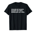 Coach Daddy Fathers Day Gift Husband T-Shirt - Minimalist Print Unisex