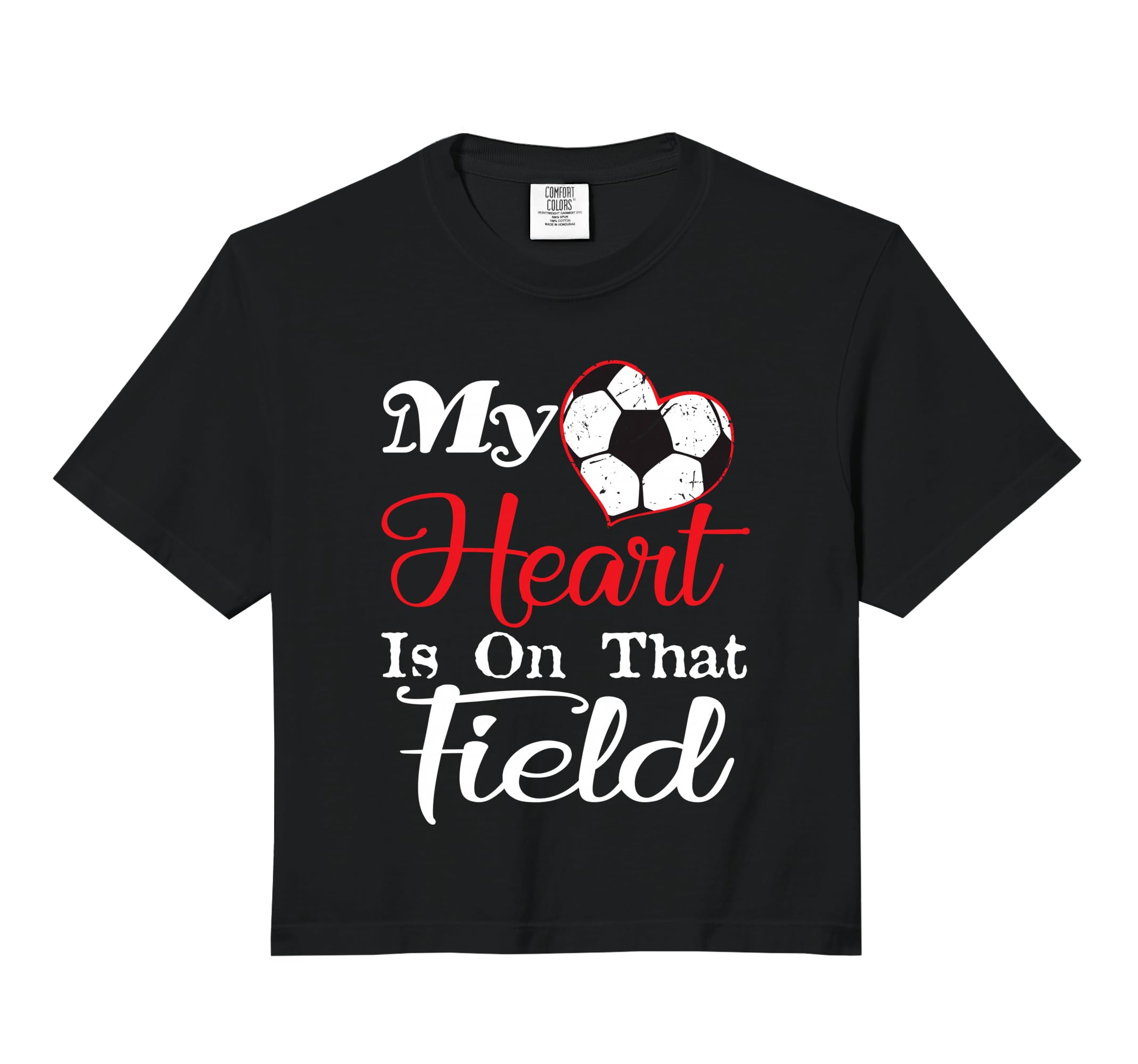 My Heart Is That Field Soccer Hoodie - Fun Novelty Design Men Women