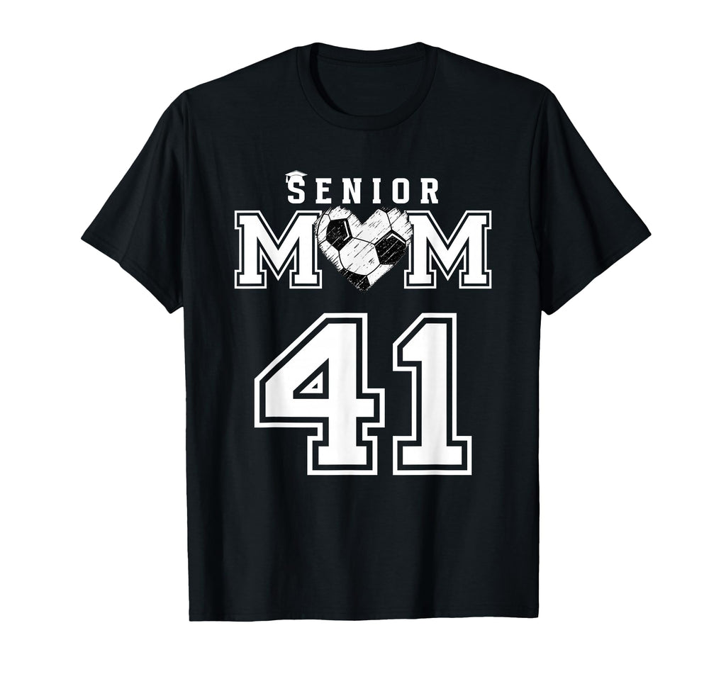 Proud Senior Soccer Mom Custom Jersey T-Shirt - Novelty Apparel for Adults