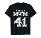 Proud Senior Soccer Mom Custom Jersey T-Shirt - Novelty Apparel for Adults