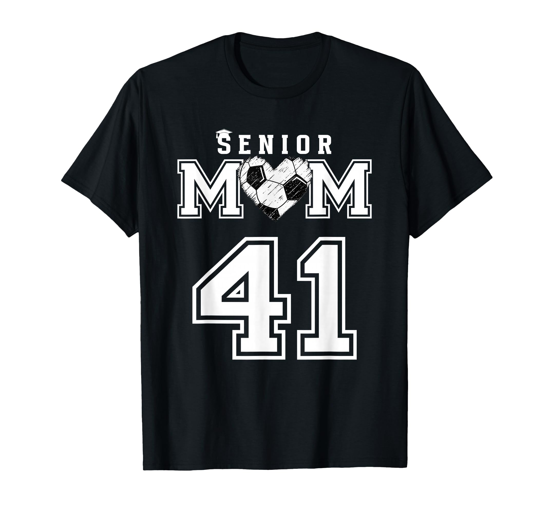 Proud Senior Soccer Mom Custom Jersey T-Shirt - Novelty Apparel for Adults