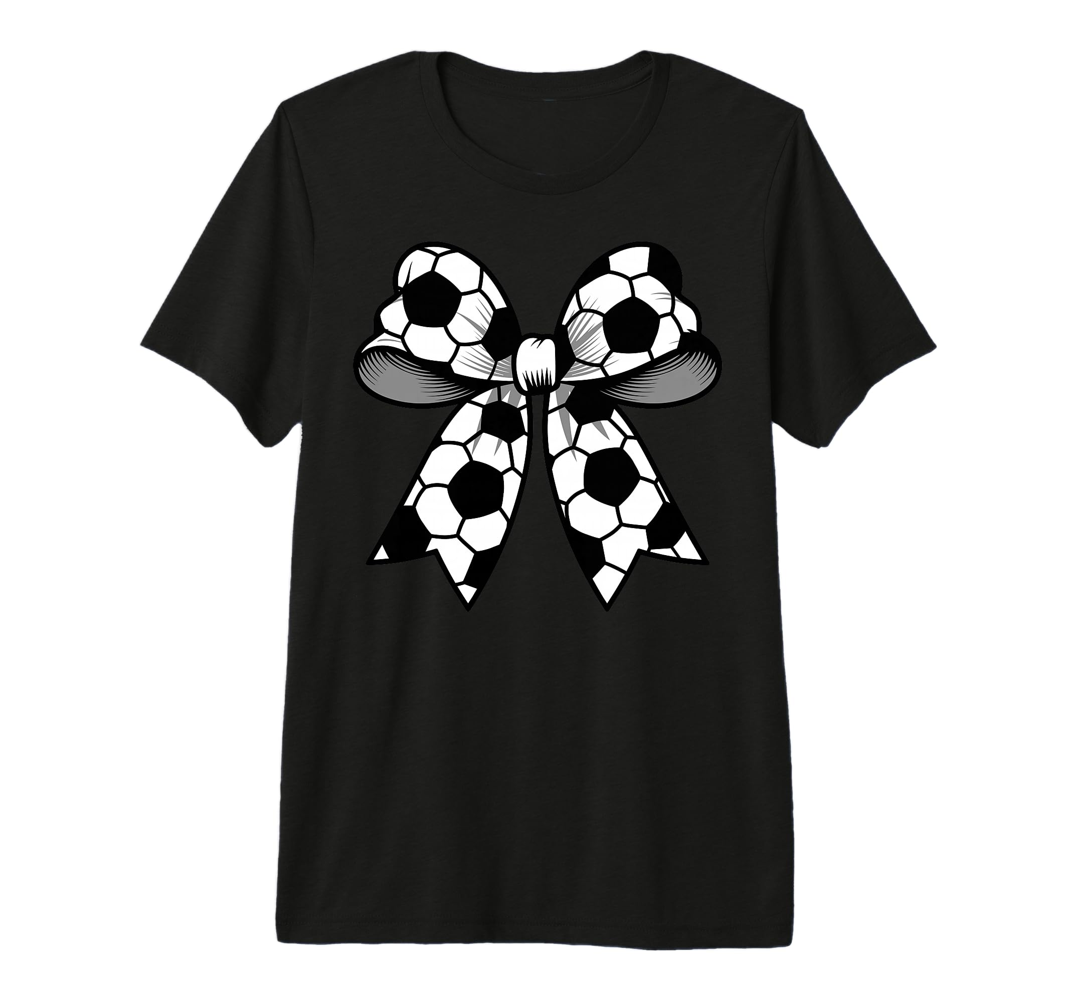 Soccer Coquette Bow Funny Soccer Mom T-Shirt - Aesthetic Graphic Unisex