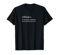 Offsides Definition Soccer Futbol T-Shirt - Minimalist Print Unisex