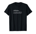 Offsides Definition Soccer Futbol T-Shirt - Minimalist Print Unisex