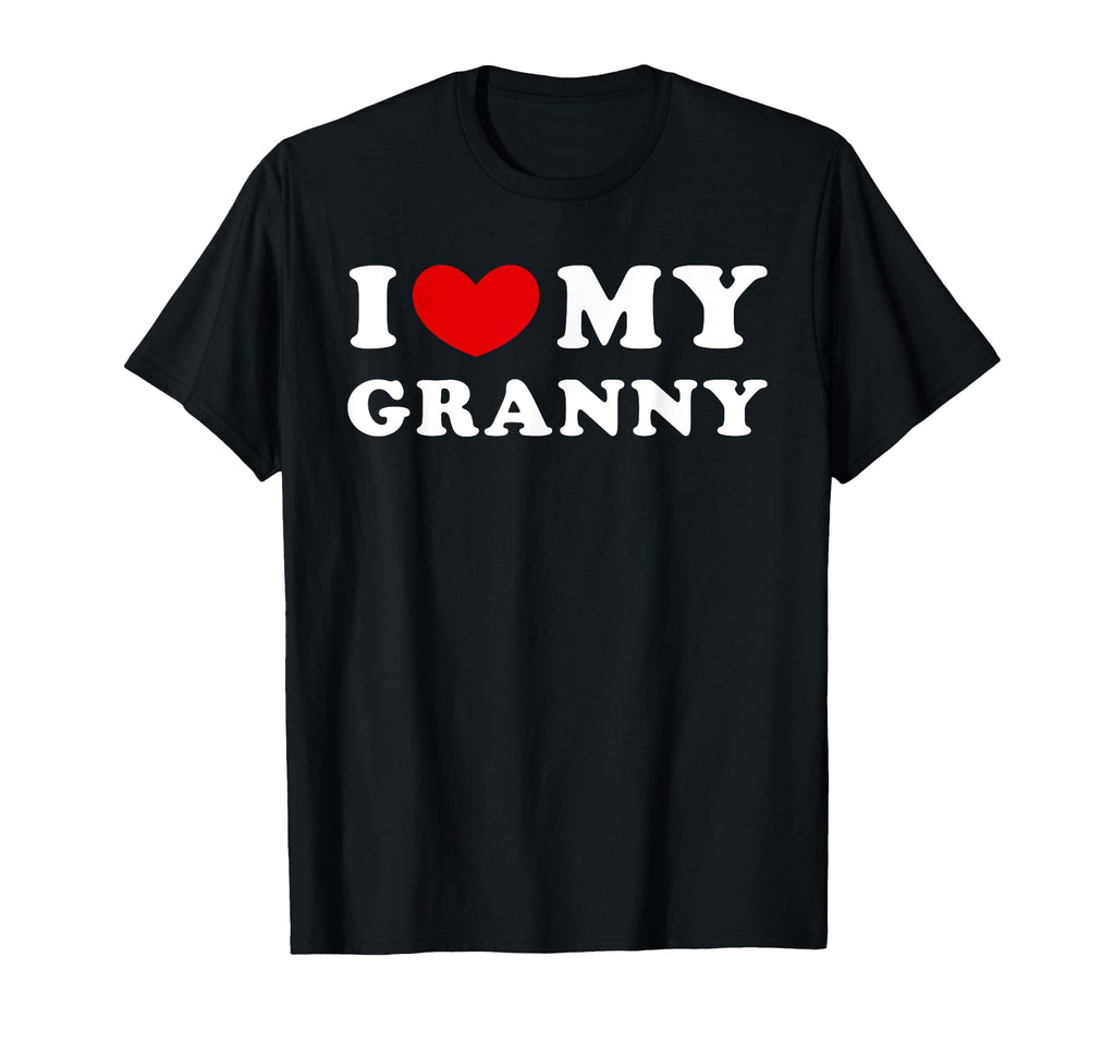 I Love My Granny I Heart My Granny T-Shirt - Minimalist Print Unisex