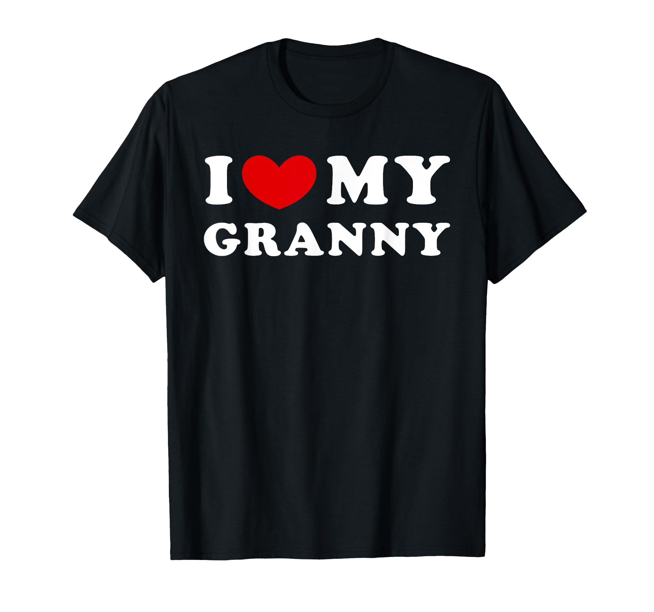 I Love My Granny I Heart My Granny T-Shirt - Minimalist Print Unisex