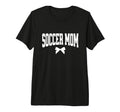 Soccer Mom Bow Soccer Team Mama T-Shirt - Fun Novelty Design for Adults