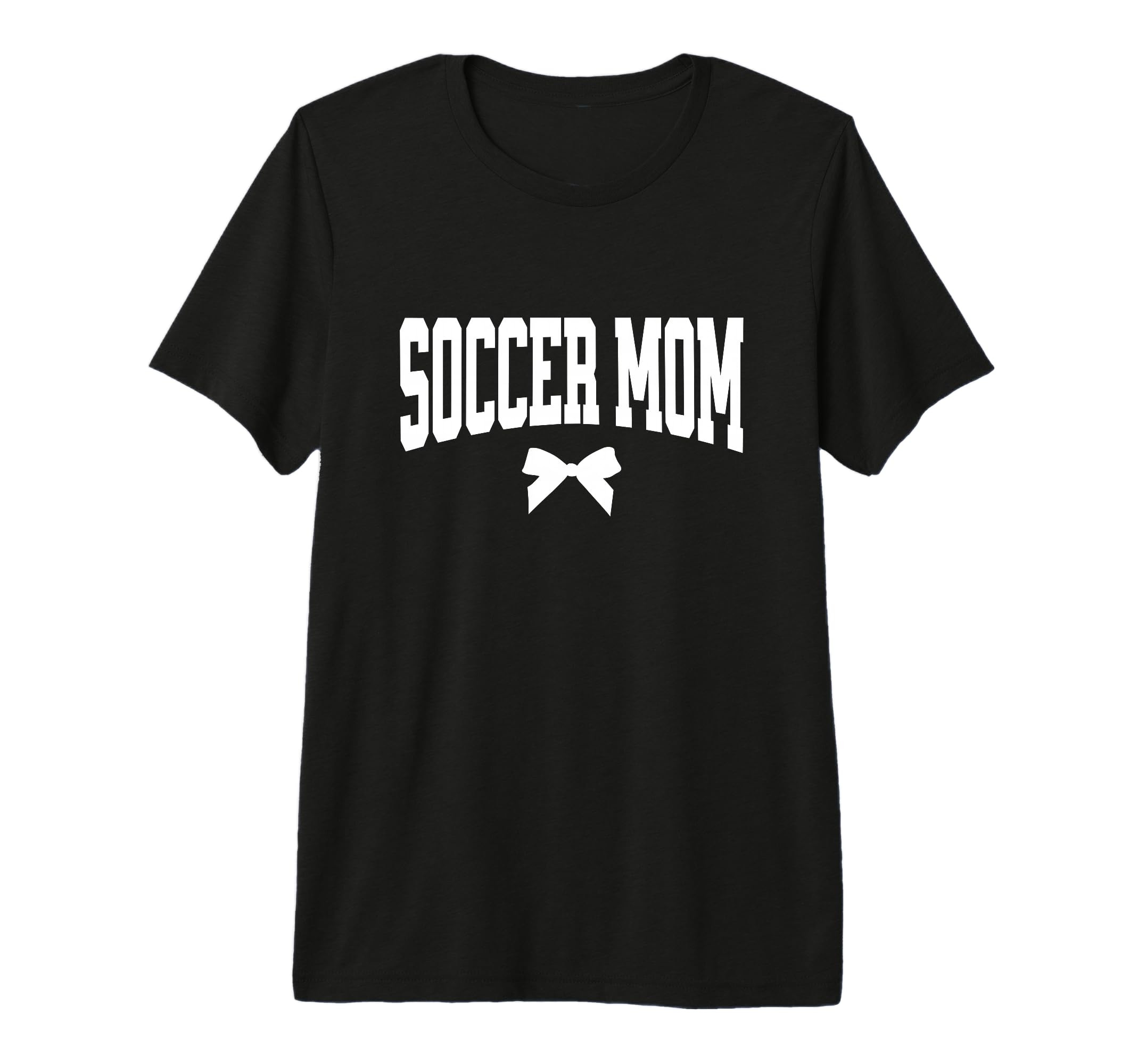 Soccer Mom Bow Soccer Team Mama T-Shirt - Fun Novelty Design for Adults