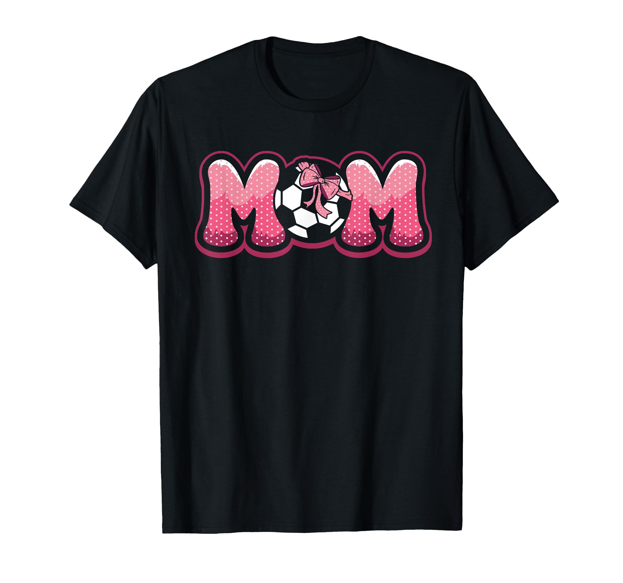 Soccer Mom Coquette Bow Game Day Mama T-Shirt - Custom Art Print Men Women