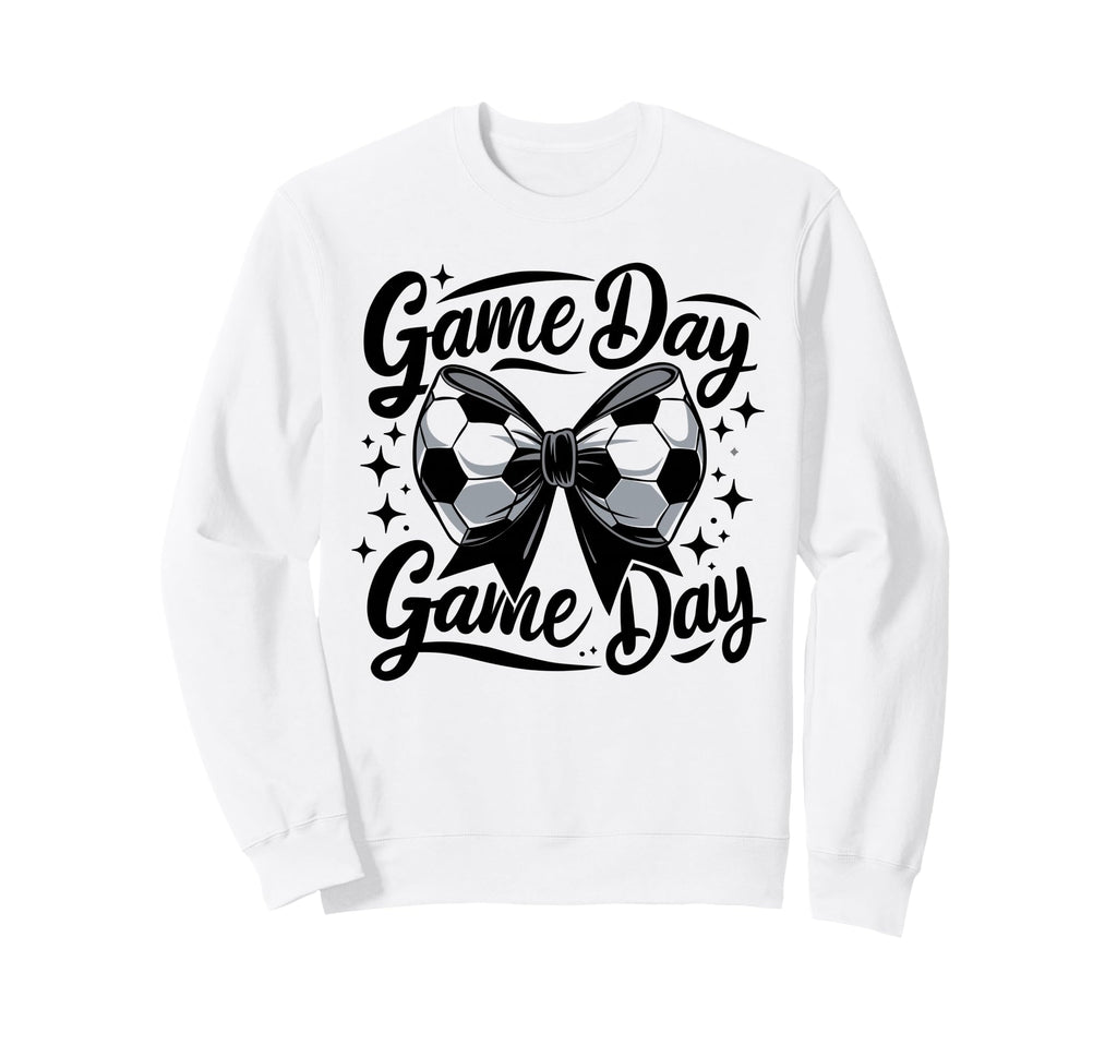 Game Day Soccer Coquette Preppy Sweatshirt - Aesthetic Graphic Unisex