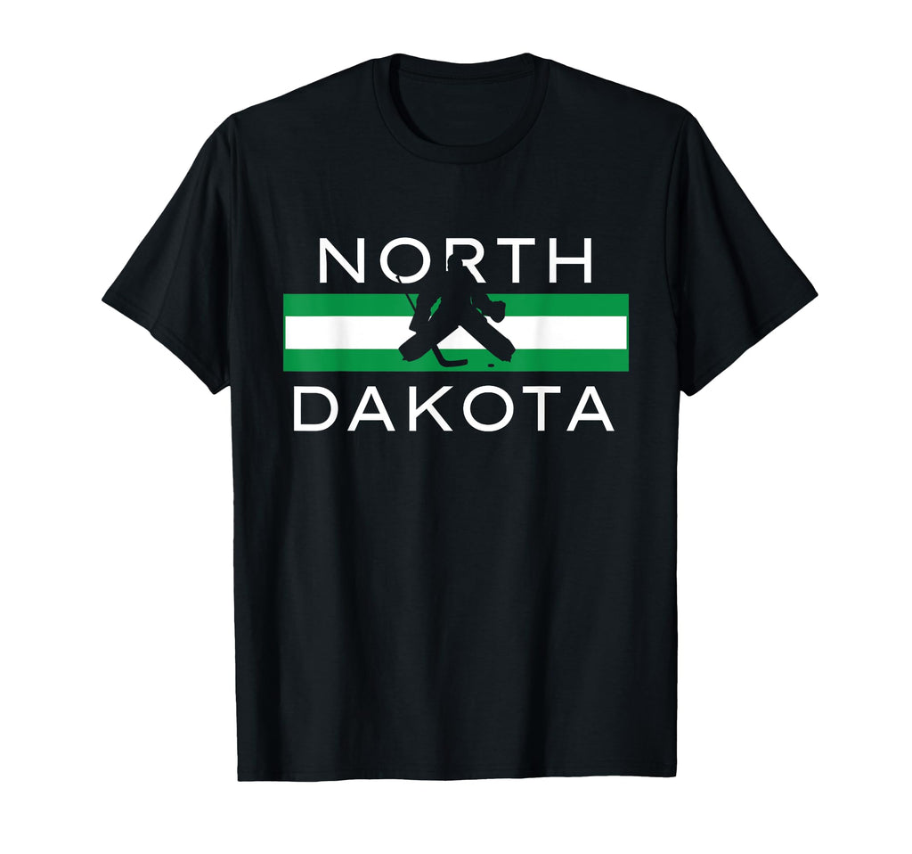 North Dakota Goalie Ice Hockey Player T-Shirt - Unique Graphic for Adults