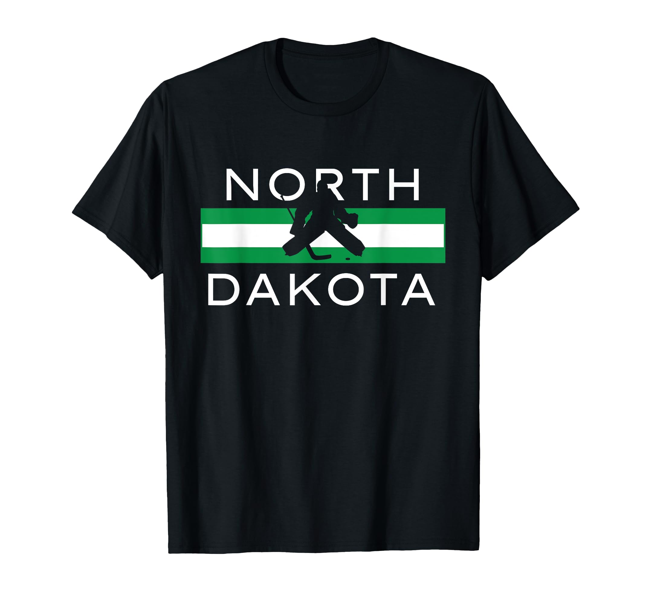North Dakota Goalie Ice Hockey Player T-Shirt - Unique Graphic for Adults