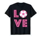Soccer Heart Love Heartbeat Outfit Soccer T-Shirt - Graphic Print Men Women