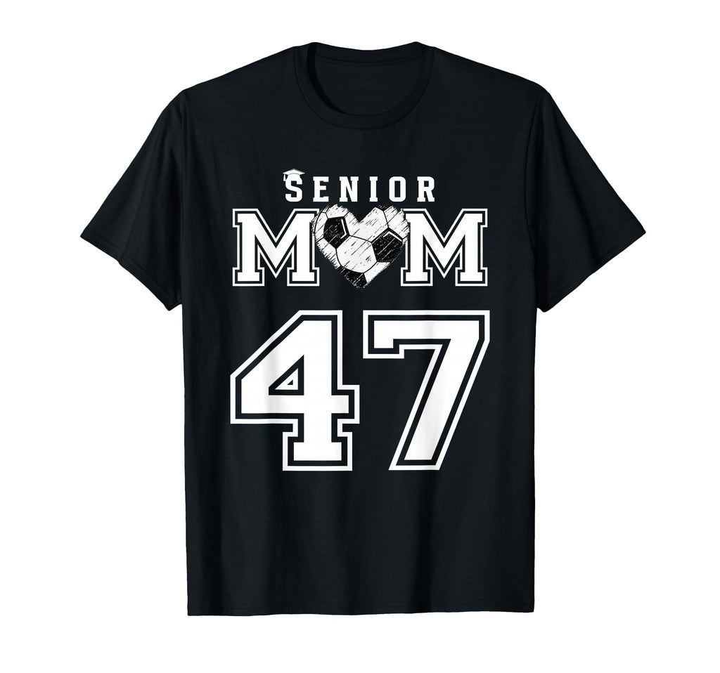 Proud Senior Soccer Mom Custom T-Shirt - Fun Novelty Design Men Women