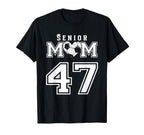 Proud Senior Soccer Mom Custom T-Shirt - Fun Novelty Design Men Women