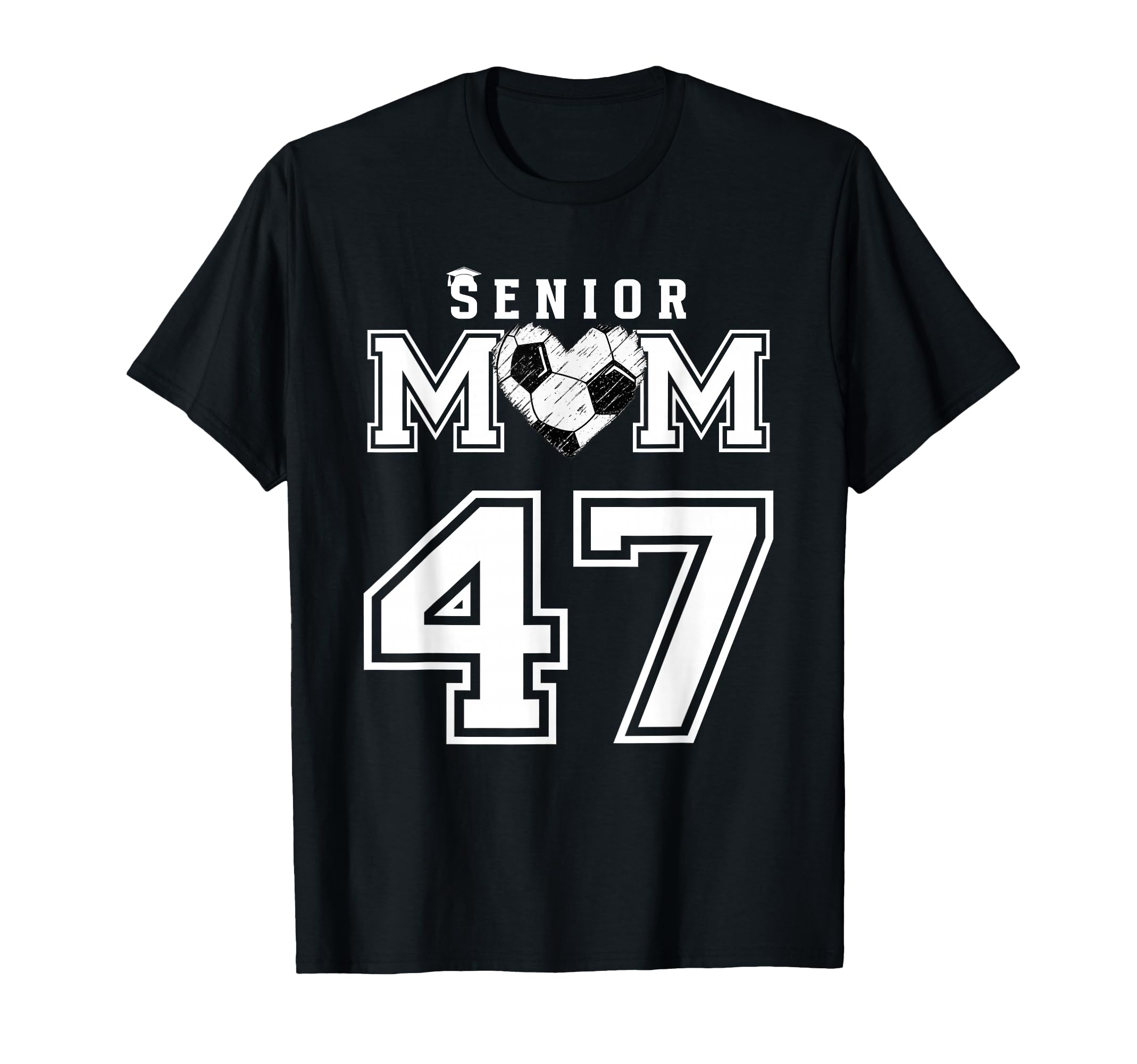 Proud Senior Soccer Mom Custom T-Shirt - Fun Novelty Design Men Women