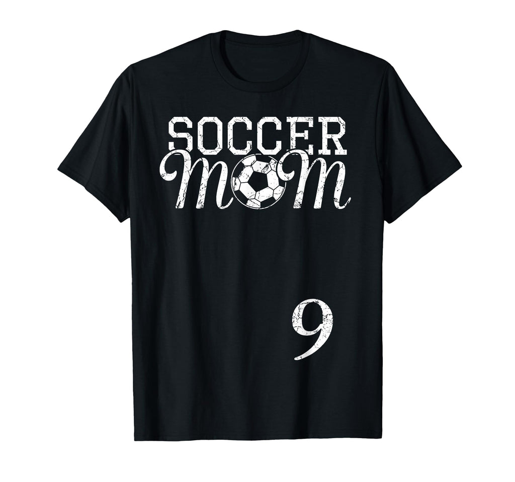 Soccer Mom Jersey Number 9 Favorite T-Shirt - Custom Art Print for Adults