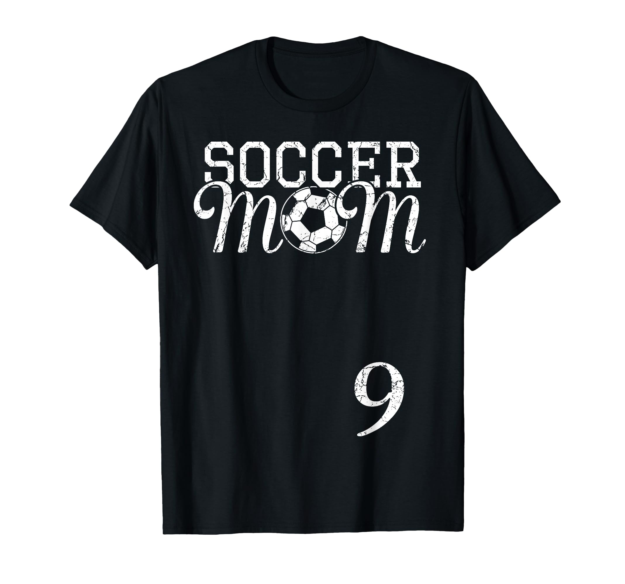 Soccer Mom Jersey Number 9 Favorite T-Shirt - Custom Art Print for Adults