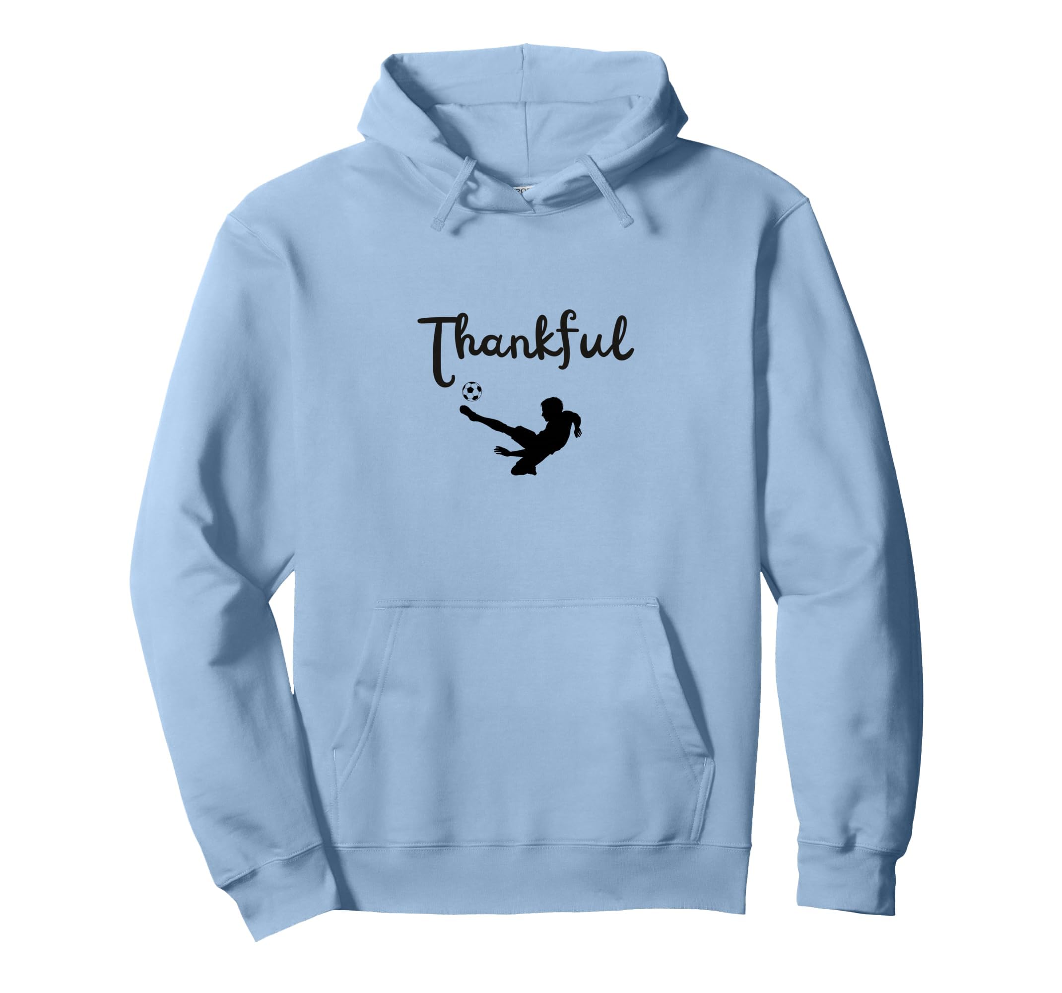 Thankful Soccer Player Thanksgiving Hoodie - Custom Art Print Men Women