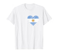 Argentina Heart World Futbol Fan Lover T-Shirt - Custom Art Print Unisex