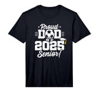Mens Class 2025 Senior Year Soccer T-Shirt - Fun Novelty Design for Adults