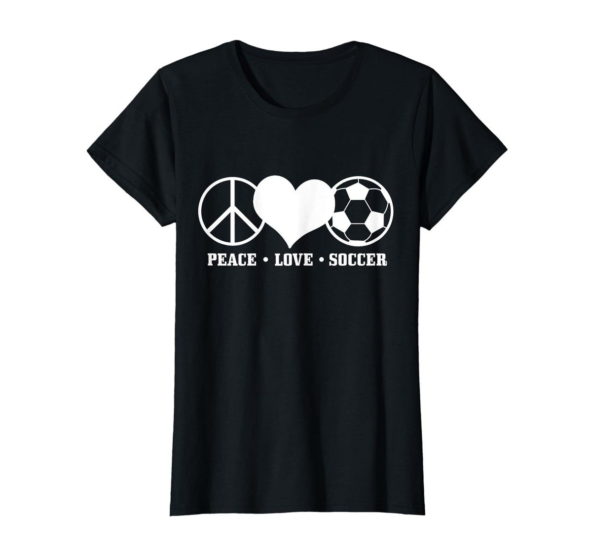 Soccer Player Coach Sports Peace T-Shirt - Casual Everyday Wear for Adults