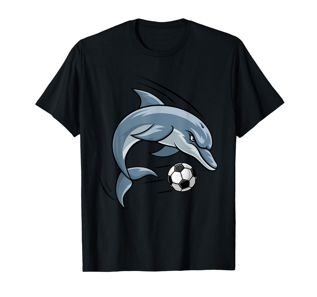 Dolphin Animal Soccer Football T-Shirt - Minimalist Print Men Women