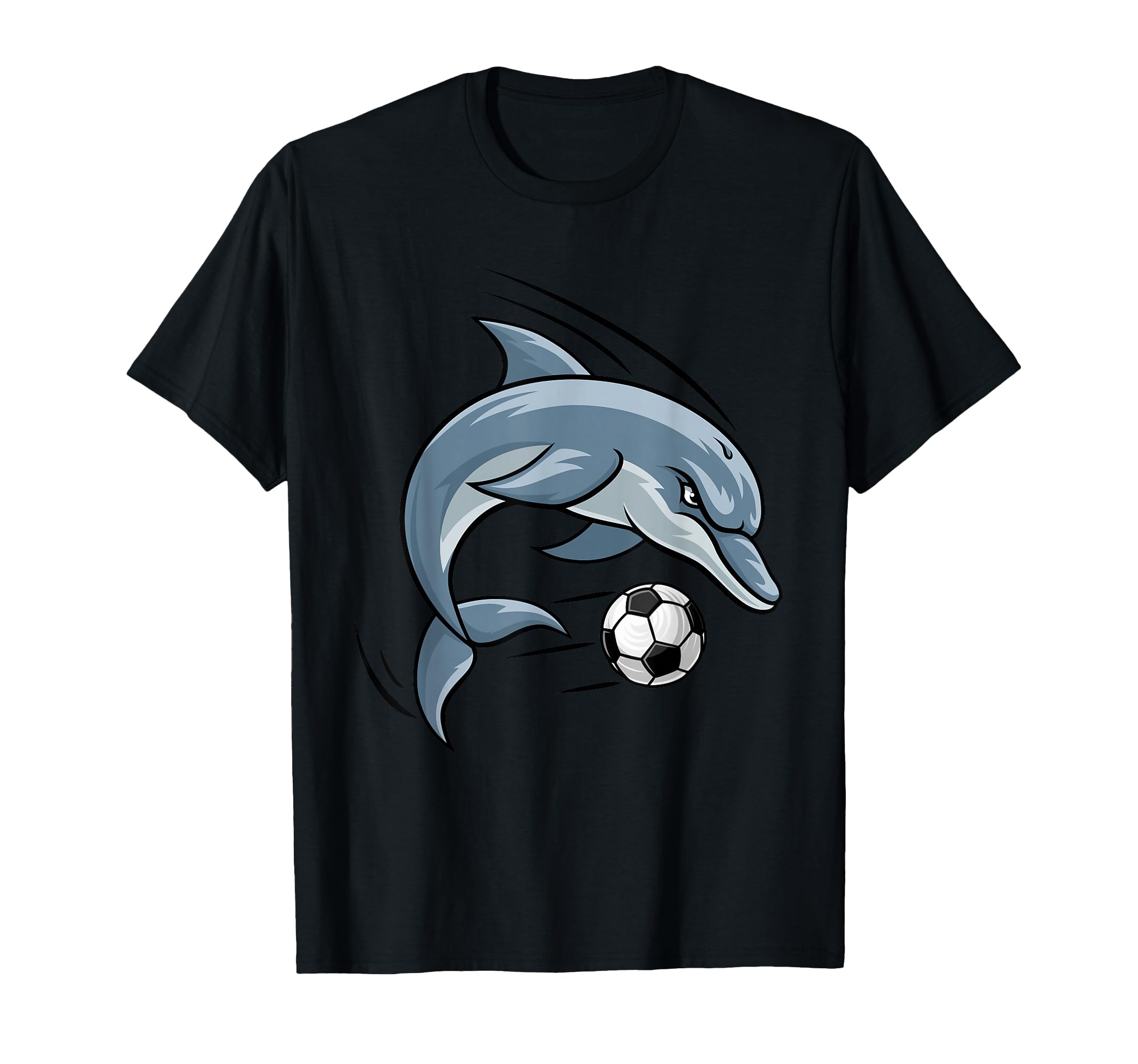 Dolphin Animal Soccer Football T-Shirt - Minimalist Print Men Women