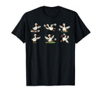 Silly Goose Playing Soccer Player Funny T-Shirt - Minimalist Print Unisex