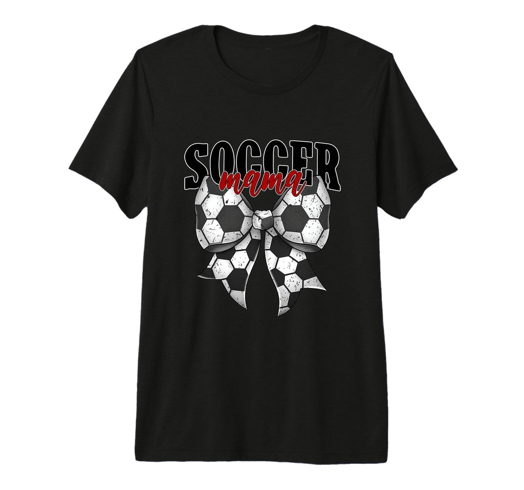 Soccer Mama Coquette Bow Proud T-Shirt - Casual Everyday Wear for Adults