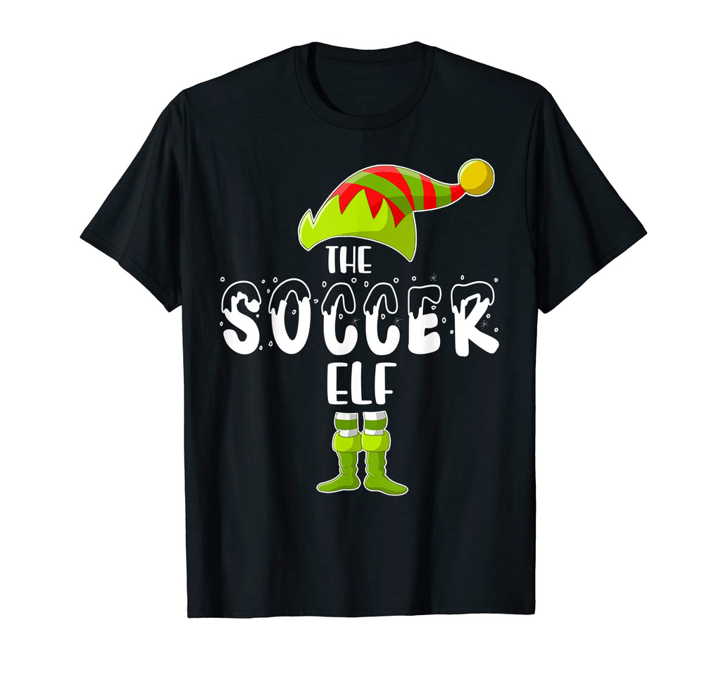 Soccer Elf Funny Family Matching Group T-Shirt - Unique Graphic for Adults