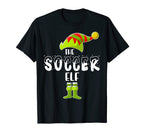 Soccer Elf Funny Family Matching Group T-Shirt - Unique Graphic for Adults