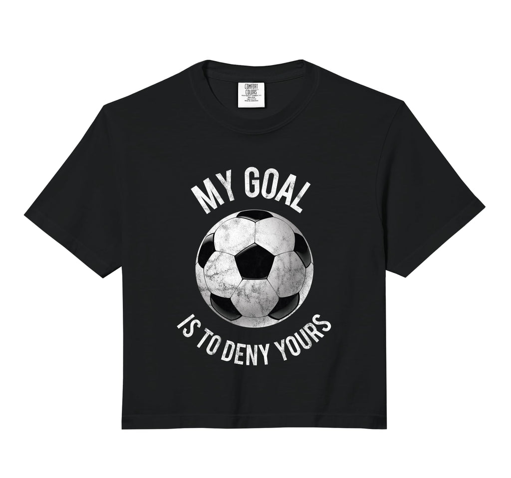 My Goal Is To Deny Yours Goalkeeper Hoodie - Novelty Apparel for Adults