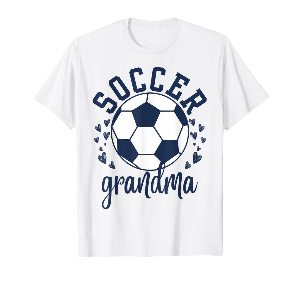 Proud Soccer Grandma Mothers Day T-Shirt - Casual Everyday Wear for Adults